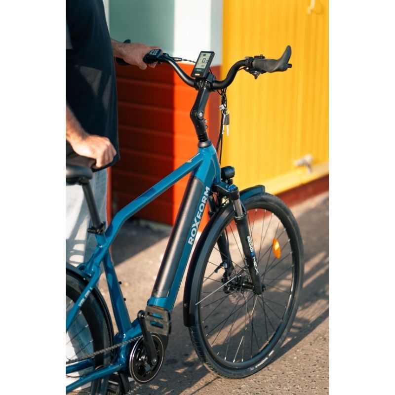 Roxform VALOR L Mid-Drive City Commuter Electric Bike 250W - Charge & Glide